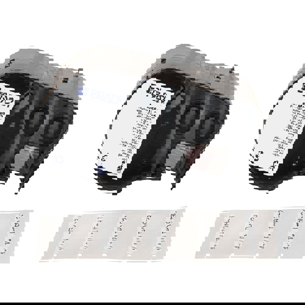 Labels, Ribbons & Tapes; Application: Label Printer Cartridge ; Type: Label Printer Cartridge ; Color Family: White ; Color: Black on White ; Number Of Labels Per Roll: 180 ; For Use With: BMP51; BMP53; M511